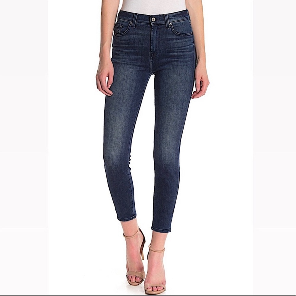 7FAM High Waist Ankle Gwenevere Skinny Jeans